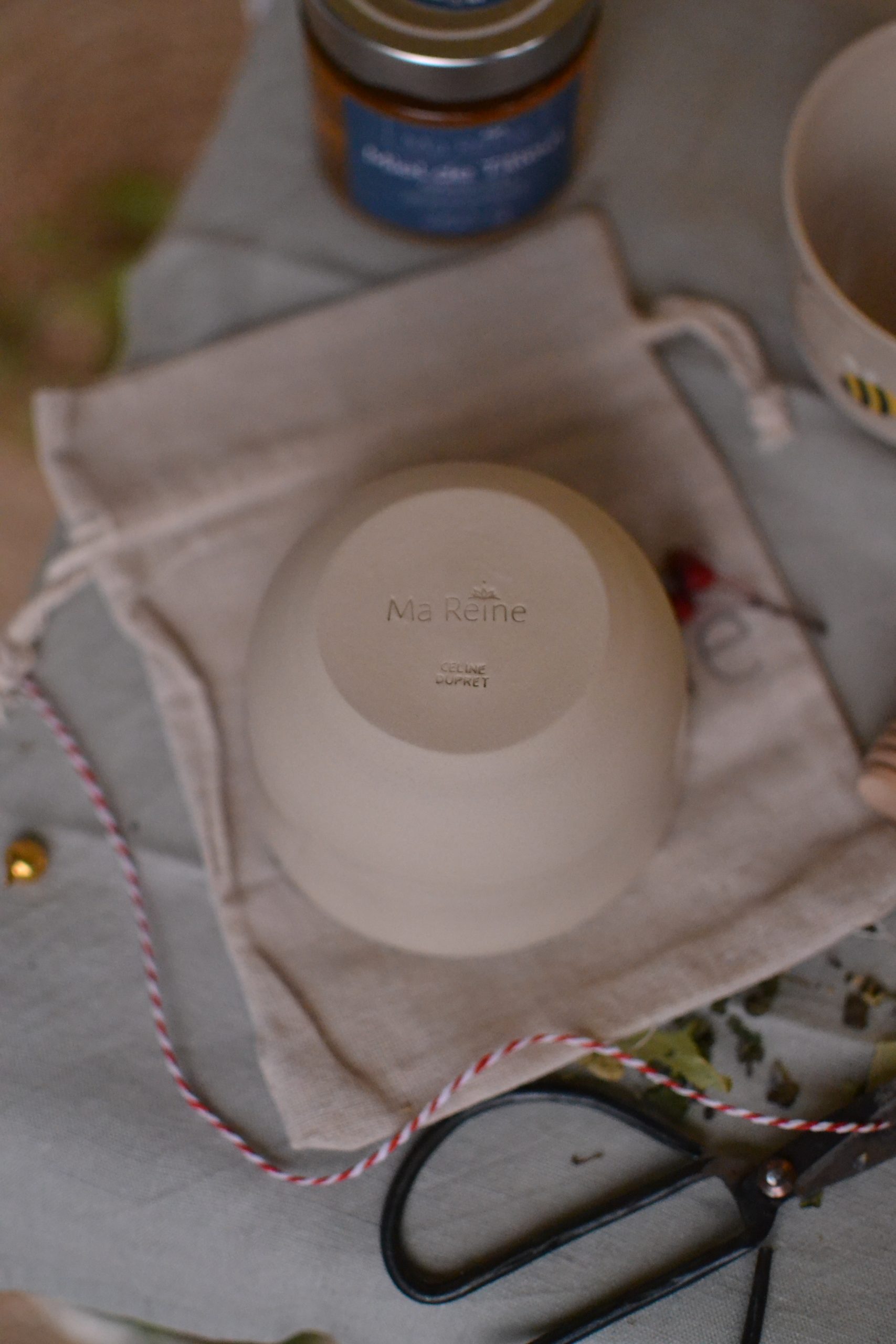 Tasse en céramique - Terre mouchetée beige – Image 6